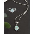 thumbnail image 5 of LAVA Opal Jewelry Sets for Women Sterling Silver Birthstone Necklace and Ring Set, 5 of 9