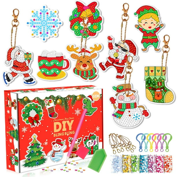 Christmas Diamond Painting Kits, Advent Calendar 2022 for Kids, 8pcs Make  Your Own Gem Keychains - Arts and Crafts for Girls - Paint by Number,  Christmas Gift Ideas for Girls Age 4-10 - Walmart.com