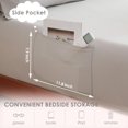 thumbnail image 3 of REJODA-Light Grey Sheet Set Twin Size, 3 Piece Microfiber Sheets with Side Pocket Corner Straps, Extra Deep Pocket Fitted Sheet, 3 of 4