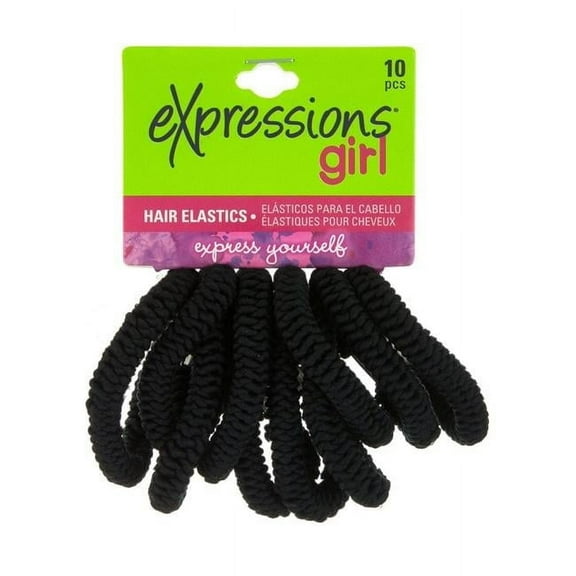 DDI 2334266 Black Braided Hair Elastics - 10 Piece Case of 48