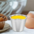 thumbnail image 3 of 6pcs Flower Shape Pudding Moulds Aluminum Baking Cups Non Stick Round Nonstick Egg Tart Cupcake Muffin Cheesecake Mould for Baking Tool Cake Mold Silicone Egg Molds, 3 of 16