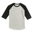 thumbnail image 6 of Yellow Rooster Youth Colorblock Raglan Jersey Heather Grey/ Black XS, 6 of 7