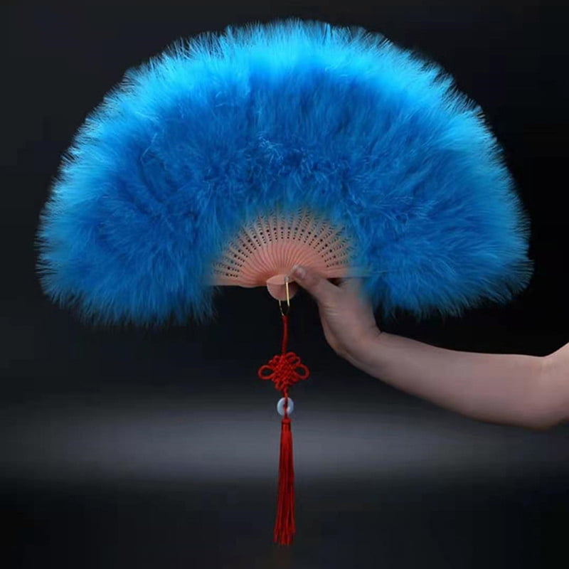 Seller 7 colors to choose Chinese Japanese folding Feather Hand Fan U.S 