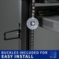 VIVO 12U Open Frame Adjustable Server Rack, 4 Post Mobile Data Holder ...