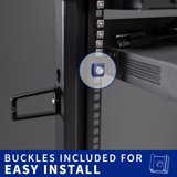 VIVO 12U Open Frame Adjustable Server Rack, 4 Post Mobile Data Holder ...