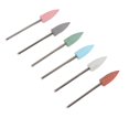 6pcs Nail Art Grinding Head Dead Skin Removal Nail Drill Bits Sanding