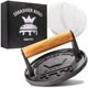 thumbnail image 1 of Prensa para hacer hamburguesas Smasher King™ de hierro fundido con máquina para hacer hamburguesas, 1 of 7