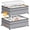 Dark Gray, variant on YOUPINS XXXL 100L Under Bed Storage with Wheels,2 Pack Under Bed Storage Containers,Storage Bins with Lids for Clothes Shoes Blankets,Gray