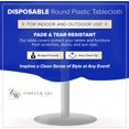 thumbnail image 2 of HAHDAXIA Nappe de Fête Jetable Standard en Plastique Bleu [Lot de 6] Housse de Table Ronde 84 Pouces pour Usage Intérieur et Extérieur, 2 of 7