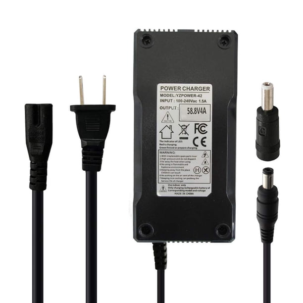 Cargador de batería Abakoo 58,8 V 4 A Fast para litio 14S de 48 V