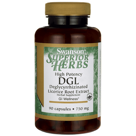 - Swanson High Potency Dgl (Licorice) 750 mg 90 Caps