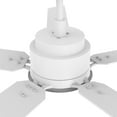 thumbnail image 2 of 60" White DC Indoor Ceiling Fan with Dimmable LED Light Kit and Remote Reverse Airflow 5-Blades, 2 of 10
