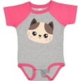 thumbnail image 3 of Inktastic Cute Cat, Little Cat, Cat Head, Brown Cat Boys or Girls Baby Bodysuit, 3 of 5