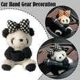 thumbnail image 2 of 1*Car Cute Bowknot Panda Wiper Turn Signal Switch Ornament P Doll Decor P7N8, 2 of 7