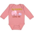 thumbnail image 3 of Inktastic My Grandma Loves Me Boys or Girls Long Sleeve Baby Bodysuit, 3 of 5