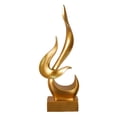 thumbnail image 2 of deevoka Abstract Flame Statue Collection Decorative Statue for Entryway Cabinet Home M, 2 of 9