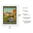 thumbnail image 2 of Château d'Azay-le-Rideau - Loire Valley France - Chemin de fer de Paris à Orléans - Vintage Travel Poster by Léon Constant-Duval c.1925 - Bamboo Fine Art 290gsm Paper (Unframed) 17x22in, 2 of 4
