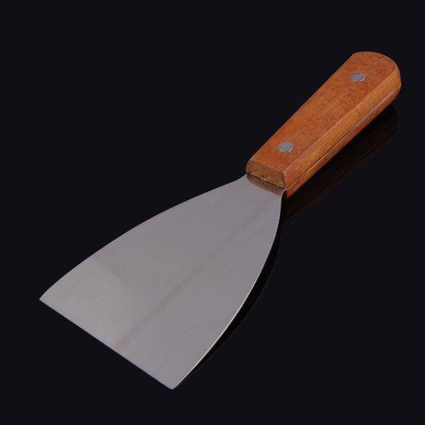 Batería de Cocina Cuchara de espátula para tortitas de acero inoxidable con mango de madera Vajilla S Tmvgtek Libre de BPA
