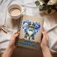 thumbnail image 3 of Australian Shepherd Proud Dad Happy Father's Day Spiral Bound Journal Aussie Dog Lover Gifts 5x7in Spiral Notebook - 02008, 3 of 5