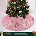 thumbnail image 6 of FMSHPON Valentines Mother's Day Hearts Xmas Christmas Tree Skirt Stand Mat for Holiday Party Decoration Indoor Outdoor 48 inches, 6 of 6