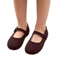 thumbnail image 6 of Toddler Girls Princess Flat Shoes, Non Slip Soft Comfort Sole Slip On Lightweight Dress Footwear for Everyday Use Brown 5-6 Years, 6 of 7