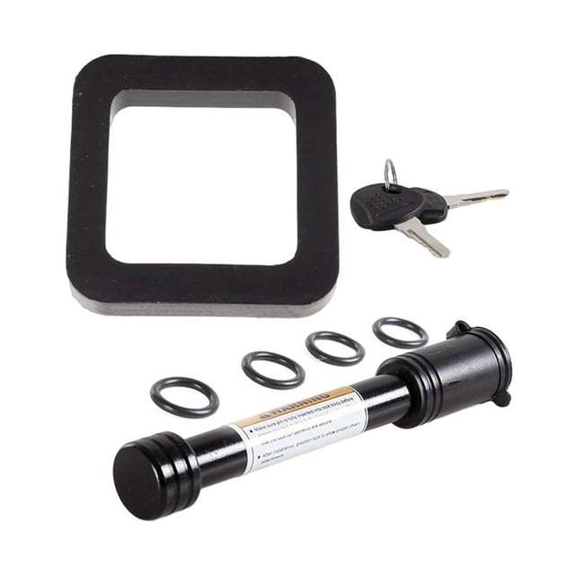 koolsoo 5/8 inch Trailer Hitch lock Hitch Receiver Lock for Rvs 4 Orings Included , With With Rubber Pad