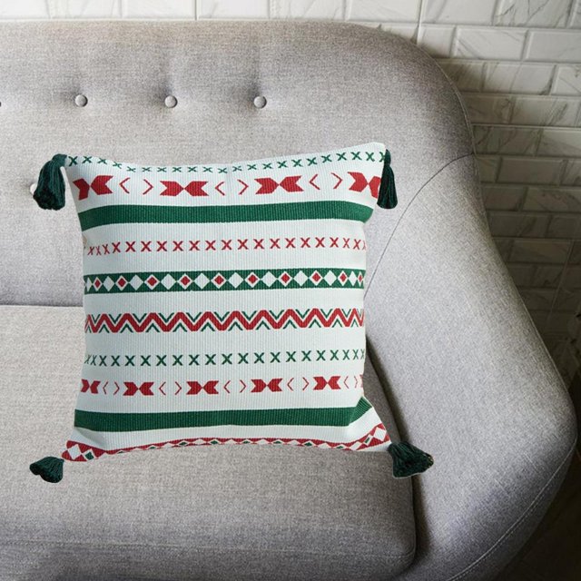 arrojar s cubiertas de almohadas para sofá Sofá, tejido con Boho Almohadas Cubierta Dormitorio decorativo, Casas de almohada de perfecl fundas de almohada de tiro boho