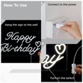 thumbnail image 6 of Happy Birthday Neon Sign, Warm White Neon Night Light USB LED Neon Sign for Indoor Outdoor Birthday Party Favor Decorations, 22 x 12in, 6 of 6