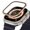 Gold, variant on LEIXIUER 2Pack Aluminum Alloy Metal Frame with Film for Apple Watch Ultra 2/Ultra 49mm for Iwatch Ultra 2,Tempered Glass Screen Protector Frame Bumper Anti-Scratch HD Full Film Accessories