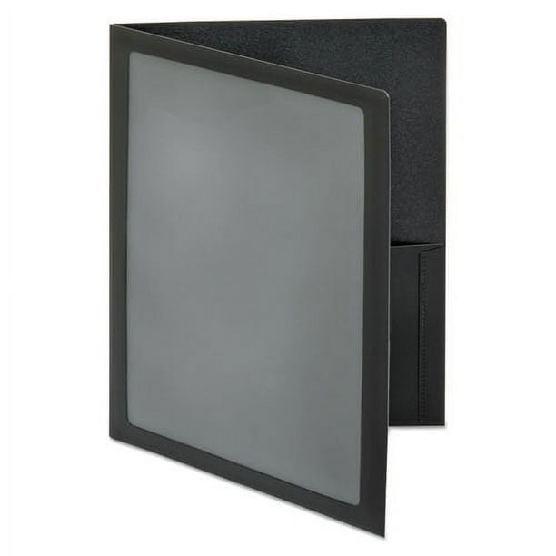 ViewFolio Polypropylene Portfolio, 100-Sheet Capacity, 11 x 8.5, Clear/Black ViewFolio Polypropylene Portfolio, 100-Sheet Capacity, 11 x 8.5, Clear/Black