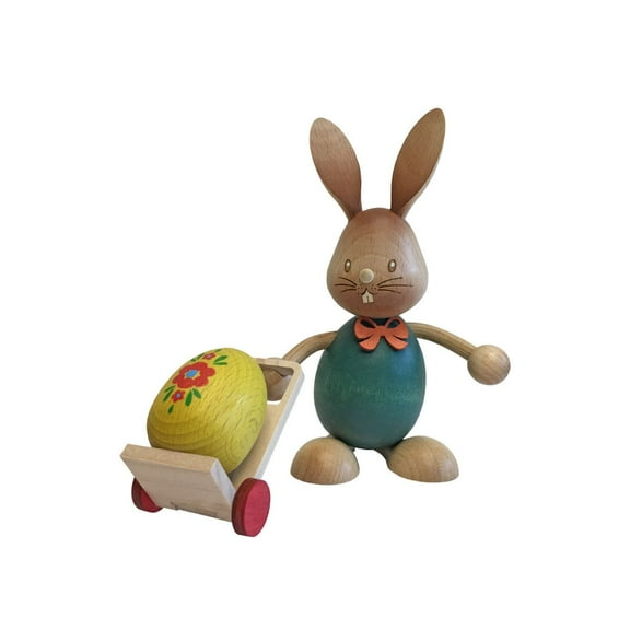 Alexander Taron 5.25" Dregeno Rabbit Easter Figure with Trolley