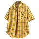 thumbnail image 1 of Seeotter Mens Plaid Button Down Shirts Mens Short Sleeve Western Shirts Two Pocket Regular Fit Mens Button Up Casual Shirts, 1 of 4