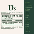 thumbnail image 4 of Nature's Bounty Vitamin D3 Cholecalciferol 125 mcg 5000 IU Softgels, Immune & Bone Health Support, High Potency, 150 Count, 4 of 9