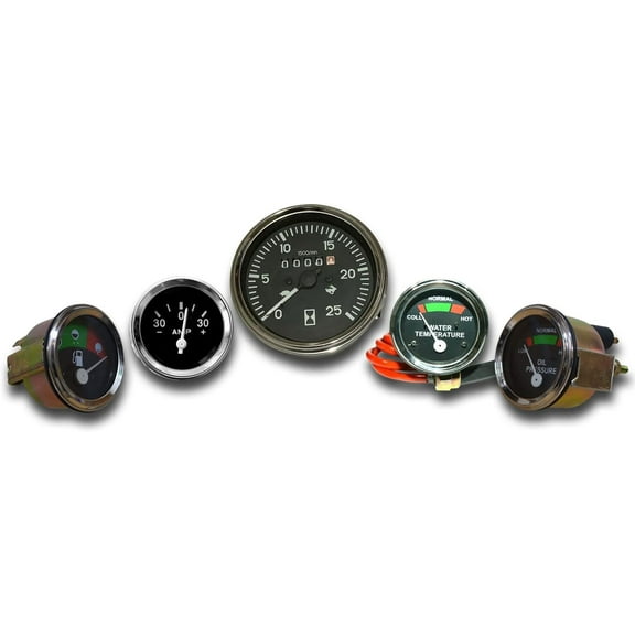 Massey Ferguson Tachometer Massey Ferguson Tractor Gauges Set Tachometer | Oil Pressure | Fuel | Water Temperature | and Ammeter Fit in MF35 MF65 MF50 MF135 MF150 M165