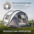 thumbnail image 3 of Ktaxon 4-Person Automatic Family Dome Camping Tent Easy Setup with Carrying Bag, Gray, 3 of 9