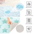 thumbnail image 3 of Rectangular Bath Rug Non Slip Absorbent Rug 16x24in Bathroom Mat Light Sea Blue Pattern, 3 of 4