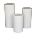 thumbnail image 1 of veasfak Cake Table Stand Cylinder Stands Lightweight Backgrounds Fashion Cylinder Plinth 3 Pieces, 1 of 9