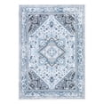 thumbnail image 3 of Haperlare Bohemian Washable Area Rug 4 x 6 Floral Rug Oriental Rug Medallion Rugs Vintage Living Room Rug Non-Slip, Blue, 3 of 5