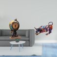 thumbnail image 2 of Figura de escritorio,Reloj de mesa con figura de globo terráqueo,decoración para oficina y hogar,Estatua de toro de resina,Estatua de toro de resina pintada,escultura para el hogar,Figuras, 2 of 8