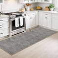 thumbnail image 5 of Entryway Runner Rug 2x6 ft Washable Non Slip Soft Low Profile Microfiber Modern Geometric Rug for Kitchen, Hallway, Laundry, Bedroom, 5 of 6