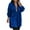 Blue, variant on Women's Sparkly Glitter Sequin Oversized Shirt Dress Lapel Collared V Neck Button Down Casual Long Sleeve Tunic Top Blouses Mini Dress Party Clubwear