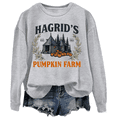 thumbnail image 3 of Hagrid's Pumpkin Farm Sweatshirt Hagrid's Pumpkin Farm Long Sleeve Shirt Women Sweatshirt Funny Graphic Top, 3 of 7