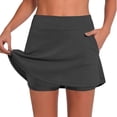 thumbnail image 2 of Purcolt Skorts for Woman Dressy Casual 2-in-1 Mini Skirt Athletic High Waisted Short Skirts with Shorts Underneath for Tennis Golf Yoga, 2 of 7