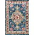 thumbnail image 3 of JONATHAN Y BOHEMIAN FLAIR 5 x 8 Area Rug, Medallion - Navy/Red, BMF100B-5, 3 of 8