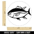 thumbnail image 2 of Bluefin Tuna Fish Fishing Self-Inking Rubber Stamp Ink Stamper - Blue Ink - Medium 1 Inch, 2 of 7