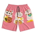 thumbnail image 3 of Uemuo Cute Cat Pattern Men's Swim Trunks Hawaiian Beach Bathing Suit Swimsuits Beach Quick-Dry Shorts with Pockets-XX-Large, 3 of 9