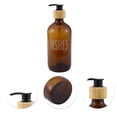 thumbnail image 5 of Unique Bargains 1 Pc Elegant Contains the Letters DISHES Soap Pump Dispenser for Bathroom 16.9oz Brown, 5 of 6