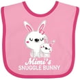 thumbnail image 3 of Inktastic Mimis Snuggle Bunny Easter Girls Baby Bib, 3 of 4