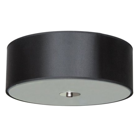 

FM1405-SWSS-Whitfield Lighting-Modena - Two Light Flush Mount-Satin Steel Finish-Starlight Shade Color