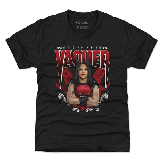 Youth 500 Level Heather Black Stephanie Vaquer Horns T-Shirt